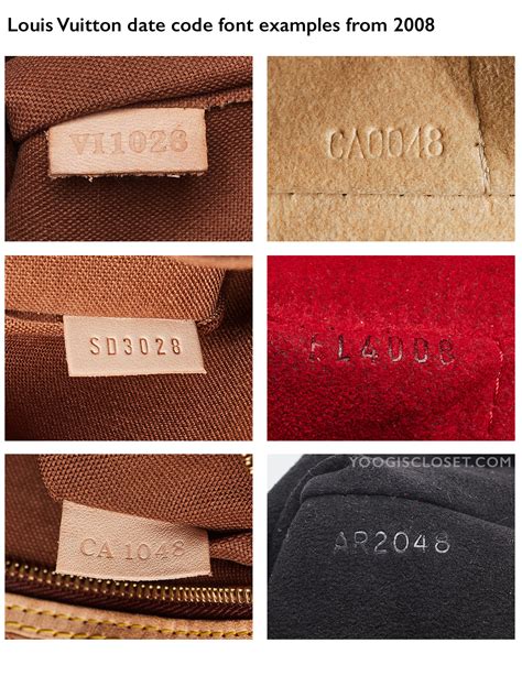 authentic louis vuitton date code font|authentic Louis Vuitton bag identification.